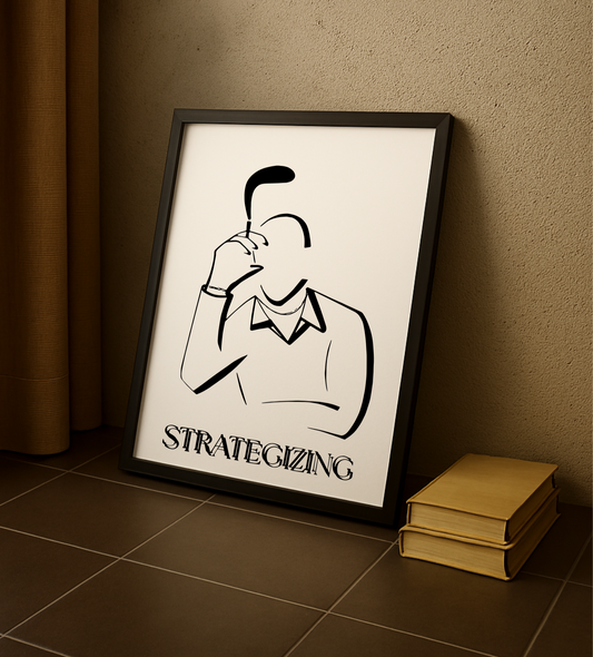 Gentlepaint Comic Poster ‘STRATEGIZING‘