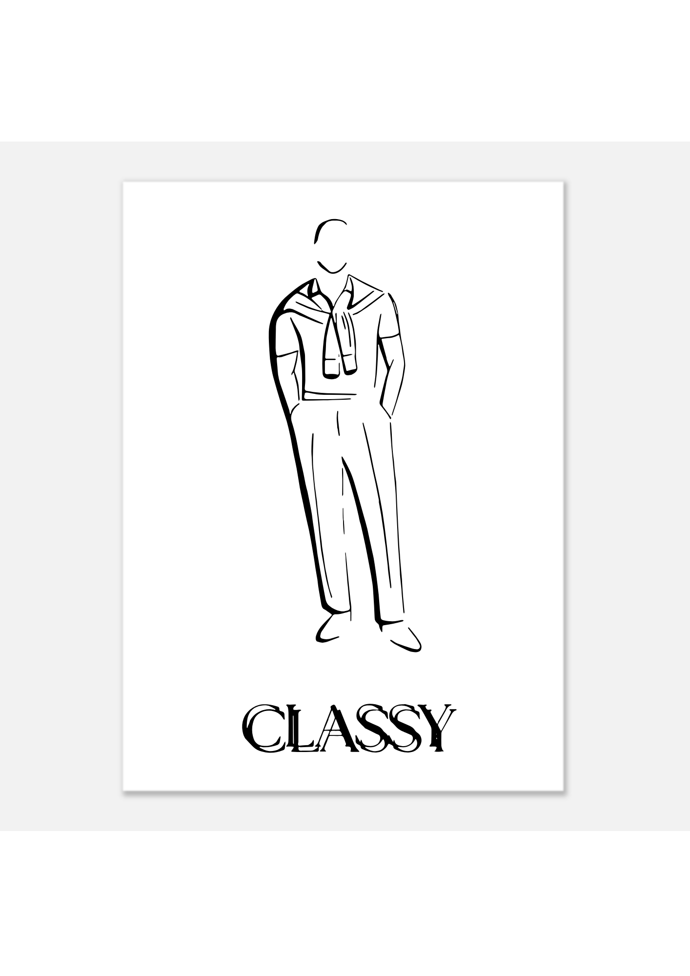 Gentlepaint Comic Poster ‘CLASSY 1‘