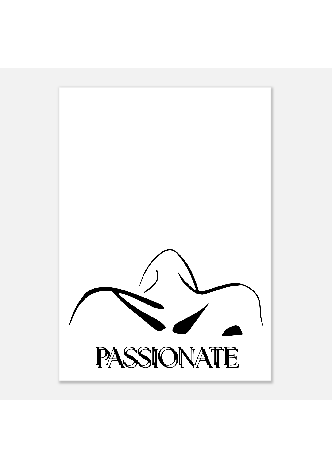 Gentlepaint Comic Poster ‘PASSIONATE‘