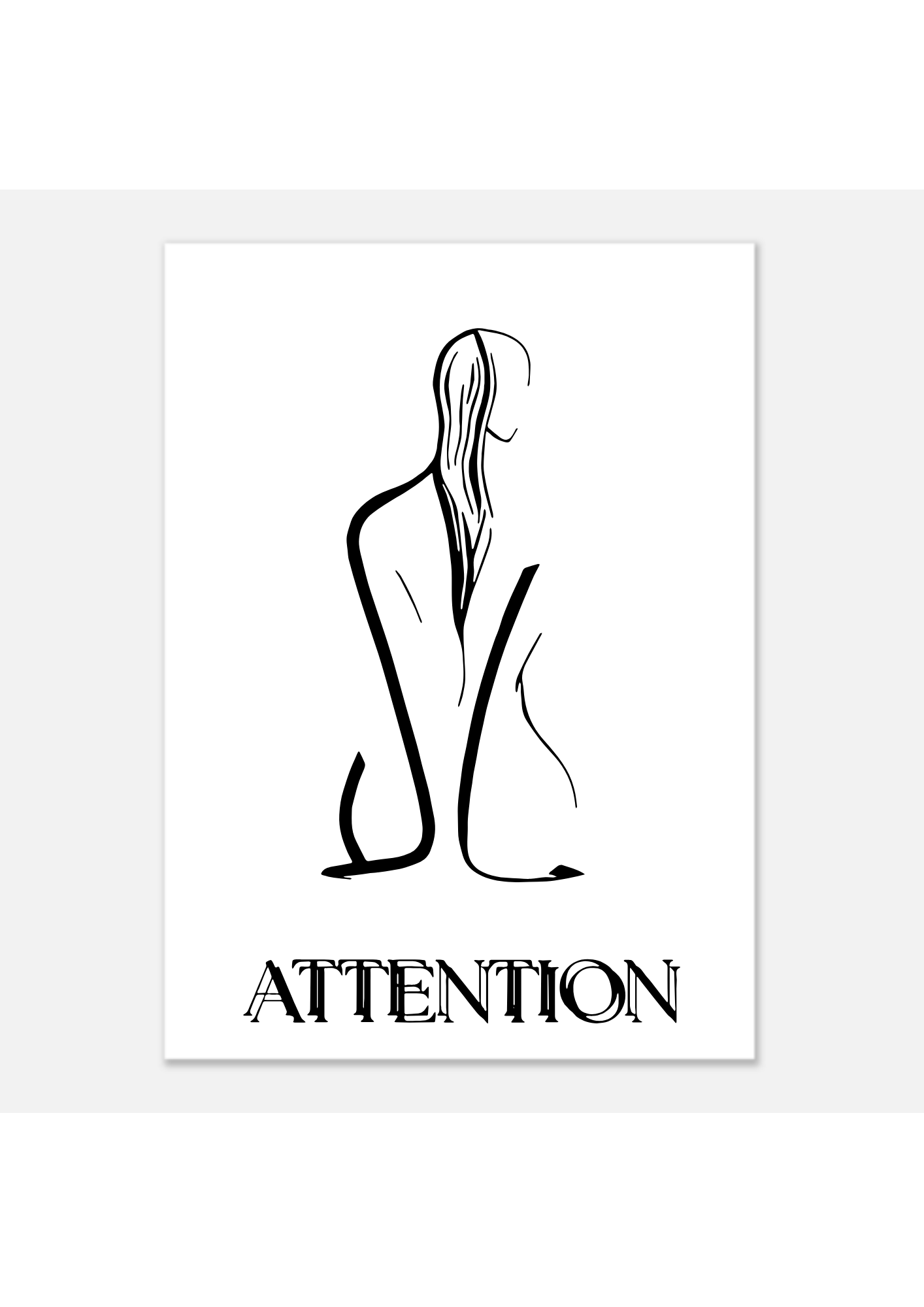 Gentlepaint Comic Poster ‘ATTENTION‘