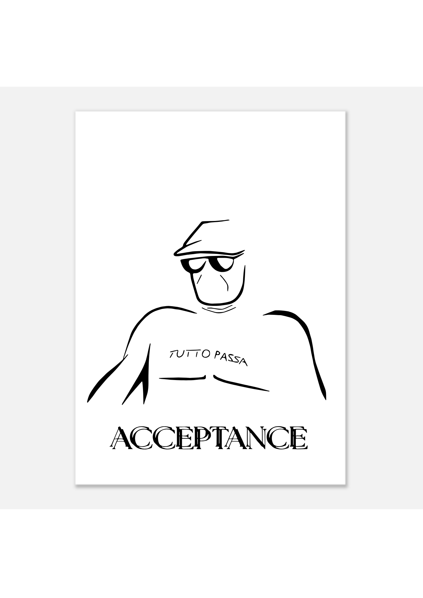 framed poster 'ACCEPTANCE'