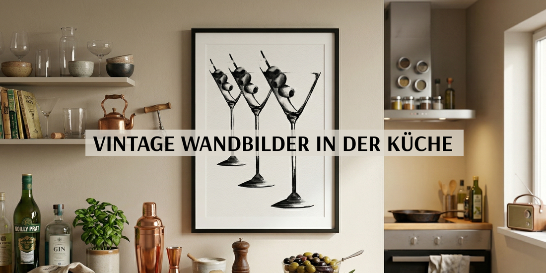 Vintage Wandild - Illustration in der Küche?