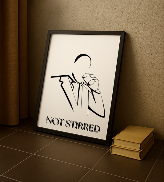 Gentlepaint Comic Poster ‘NOT STIRRED‘