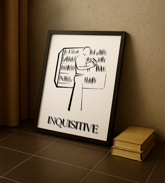 Gentlepaint Comic Poster ‘INQUISITIVE‘
