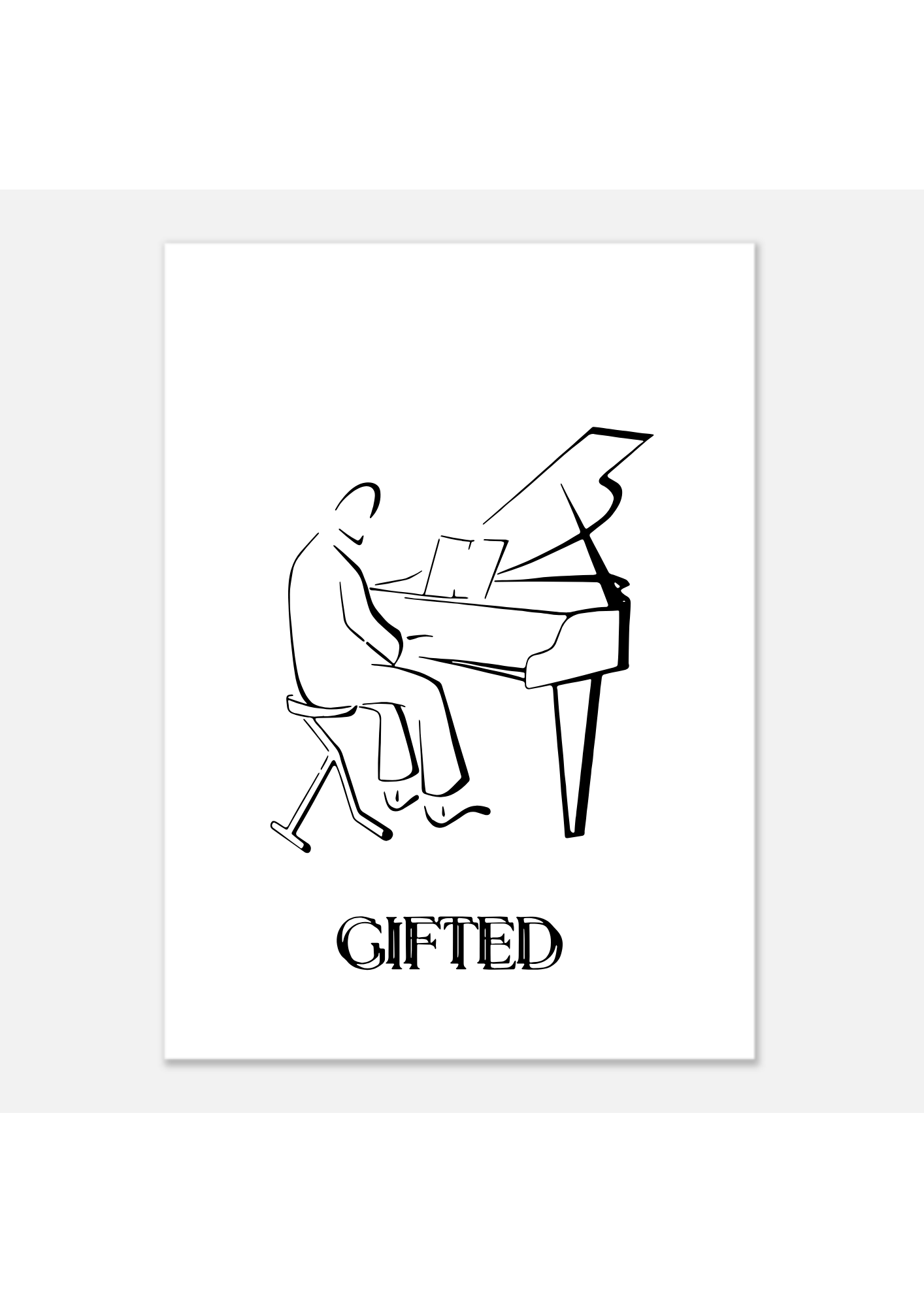 Gentlepaint Comic Poster ‘GIFTED‘