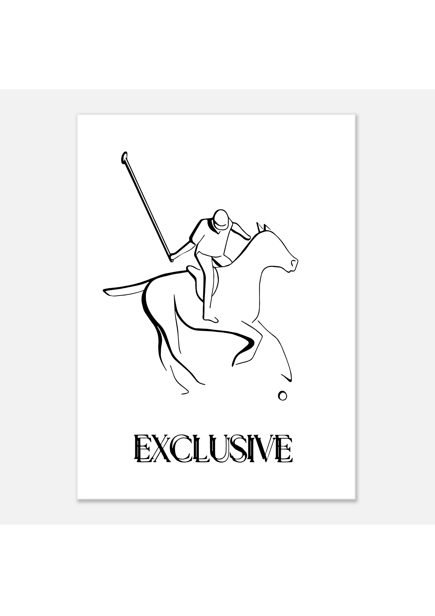 affiche encadrée 'EXCLUSIF'