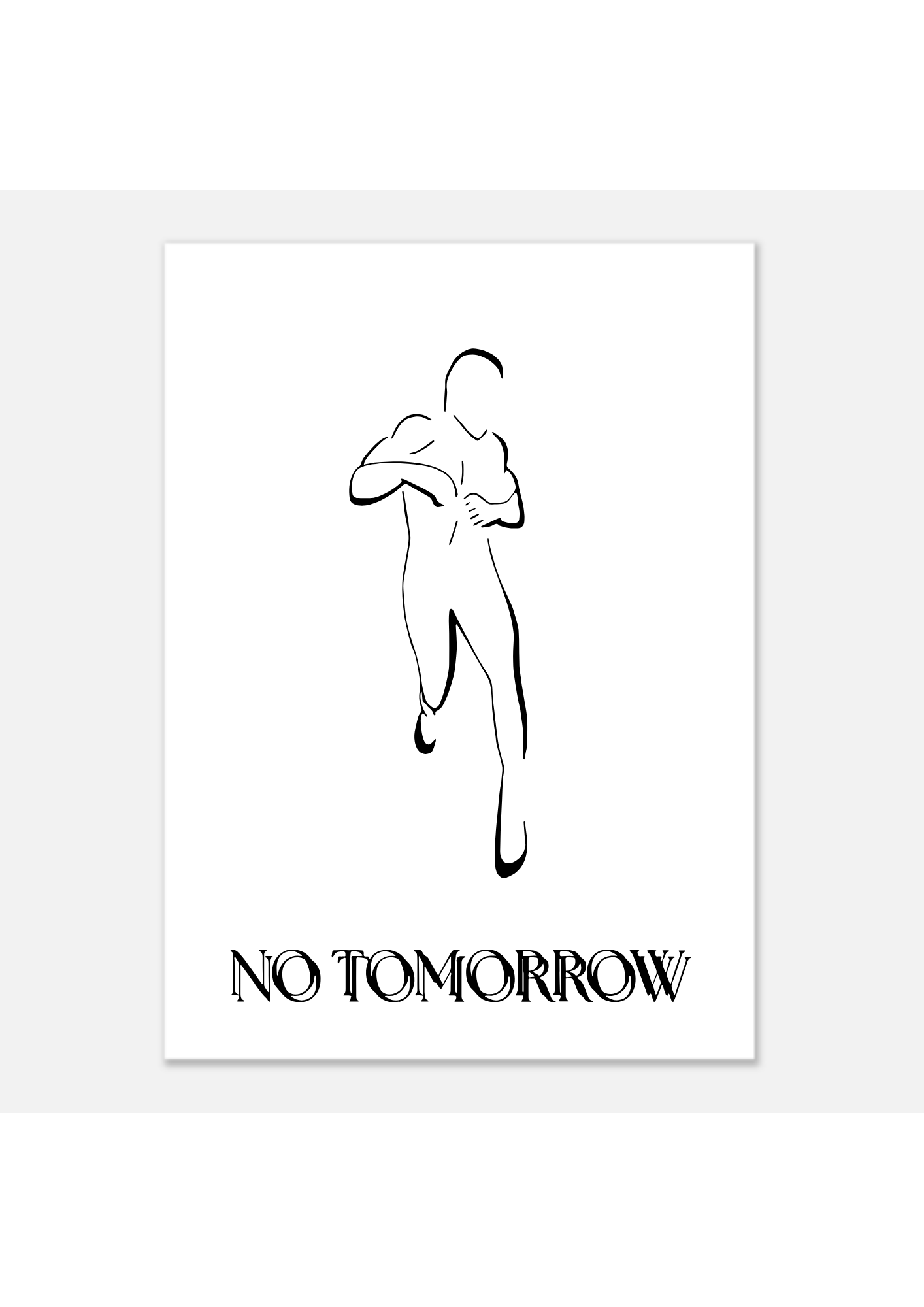 Gentlepaint Comic Poster ‘NO TOMORROW‘