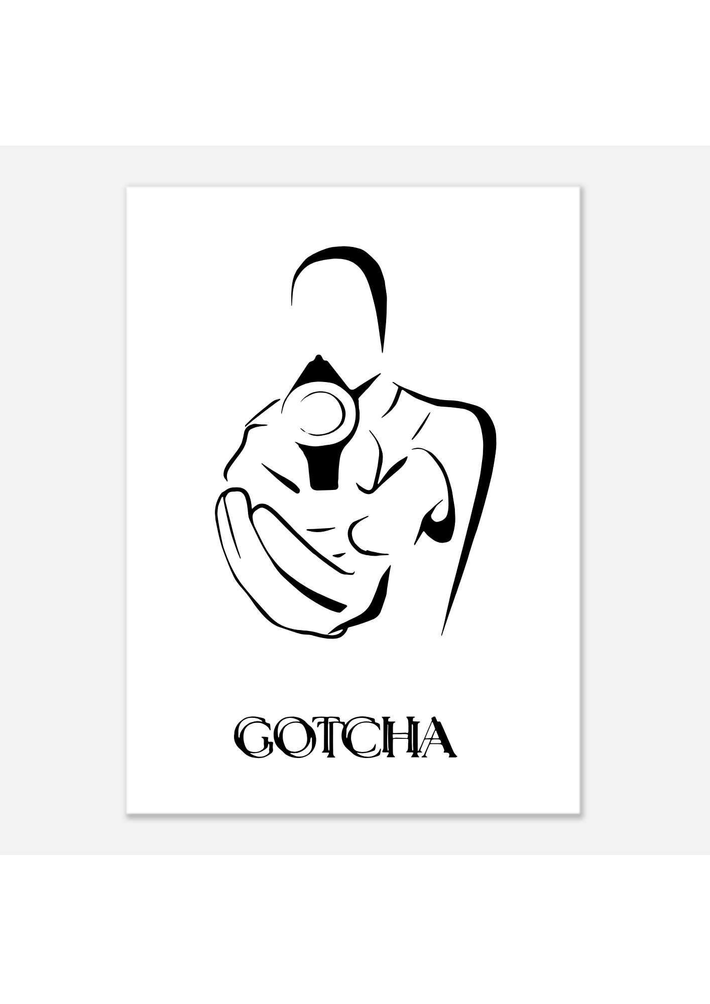 Gentlepaint Comic Poster ‘GOTCHA‘