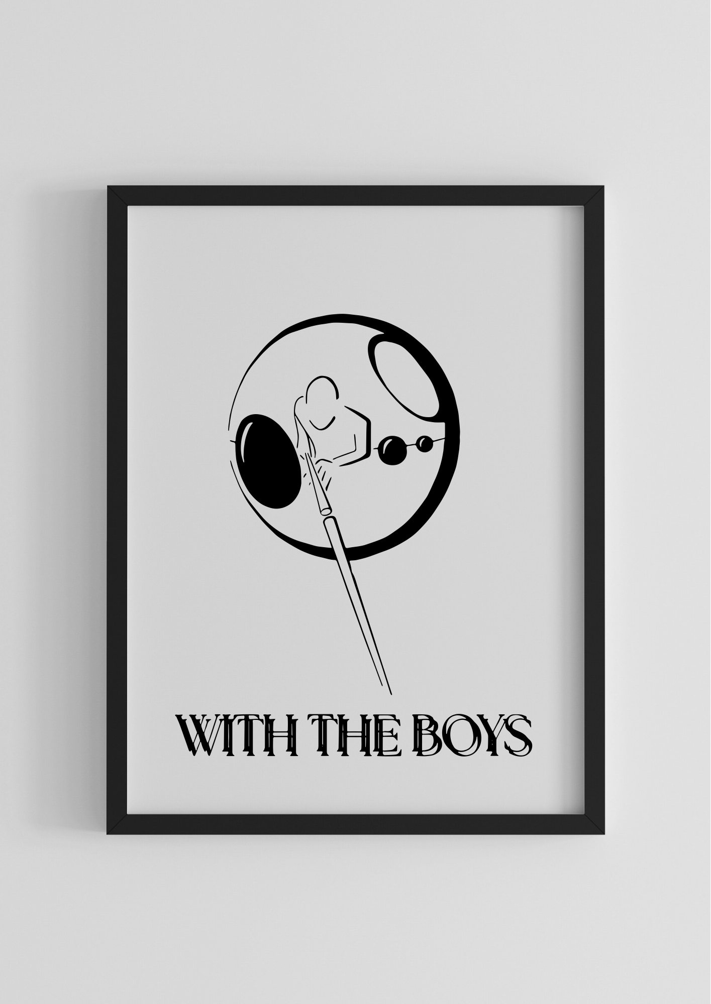 Gentlepaint Comic Poster ‘WITH THE BOYS‘