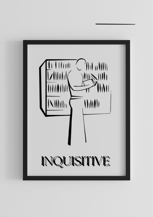 Gentlepaint Comic Poster ‘INQUISITIVE‘