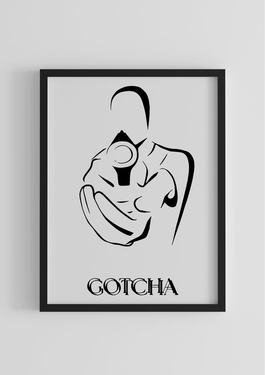 Gentlepaint Comic Poster ‘GOTCHA‘