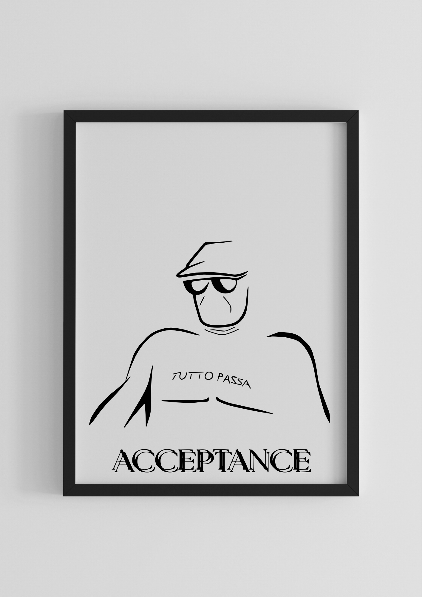 framed poster 'ACCEPTANCE'