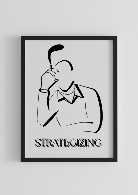 Gentlepaint Comic Poster ‘STRATEGIZING‘